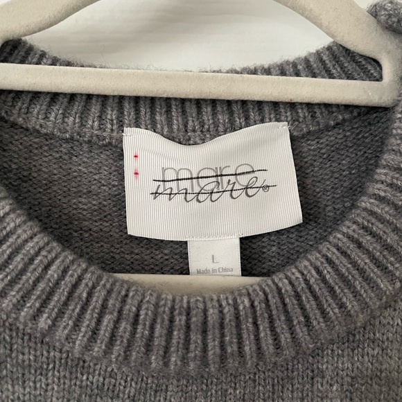 Anthropologie Mare Mare Long-Sleeve Knit
Sequin Twofer Mini Dress Size Large - Picture 5 of 7